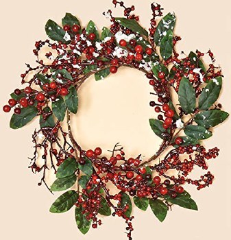 WORTH CANDLERING 6" SNOWBERRY