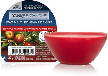 YANKEE SINGLE WAXMELT RED APPLE WREATH