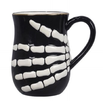 YOUNGS SKELETON HAND MUG