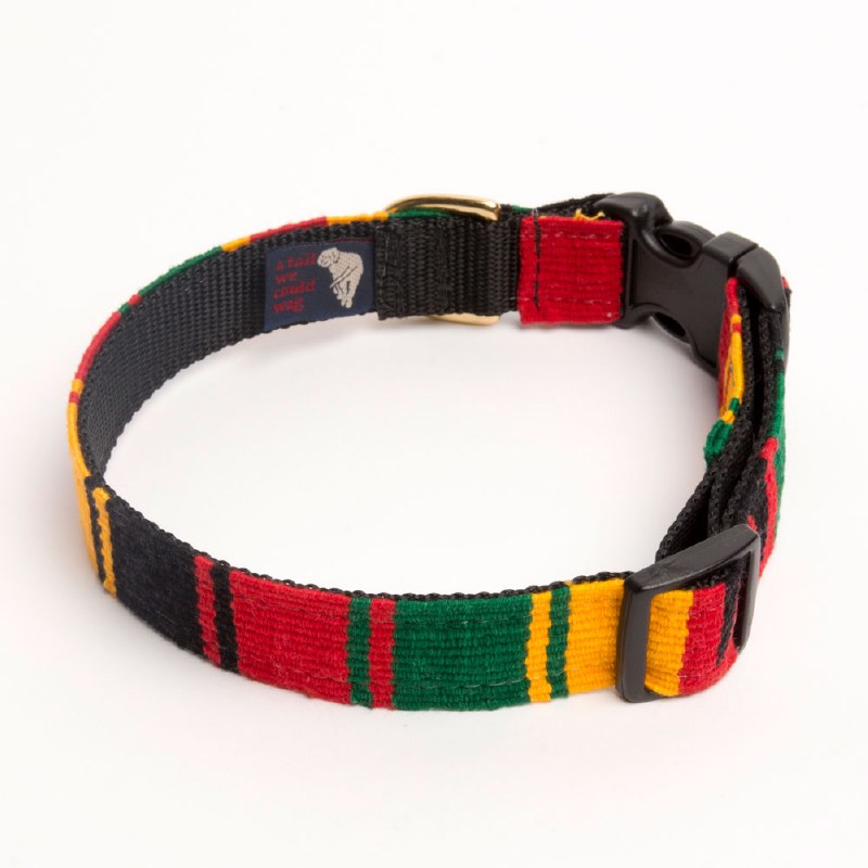 A Tail We Could Wag 'Rasta' Dog Collar