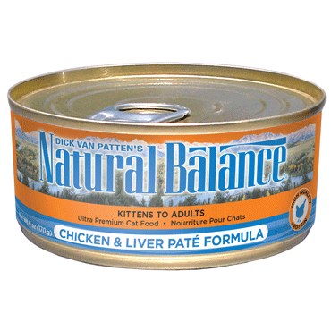 natural balance chicken and liver pate formula cat food