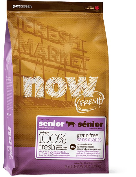 now senior cat food