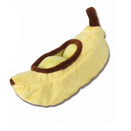 large banana dog toy