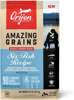 Orijen - Amazing Grains - 6 Fish - Dry Dog Food - 22.5 lb