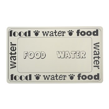 Petrageous - Plastic Food Mat - Food and Water