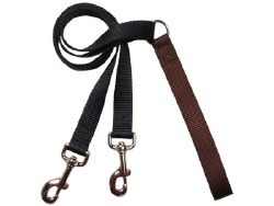 2 Hounds - Training Leash - Brown 1" Wide