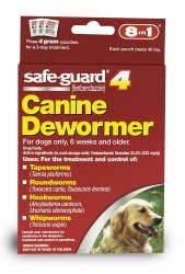 8in1 - SafeGuard Dog Dewormer - Large Dog - 4 grams