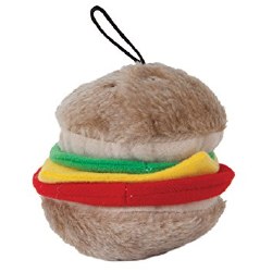 Aspen - Dog Toy - Soft Bite Hamburger - Small