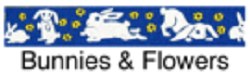 Beastie Bands - Cat Collar - Bunnies & Flowers