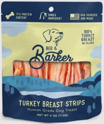 Beg & Barker - Turkey Loin Strips - Dog Treats - 4 oz