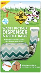 Bags on Board - Poop Bag Dispencer - Fabric - Chevron