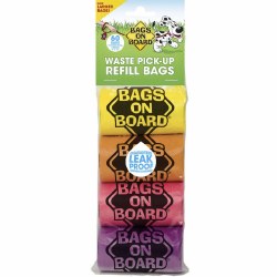Bags on Board - Poop Bags - Rainbow - 60 count