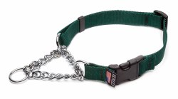 Cetacea - Chain Martingale Collar - Forest Green - Small