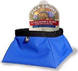 Color Pet - Pack-A-Bowl - Drawstring - 2.5 Liter - Blue