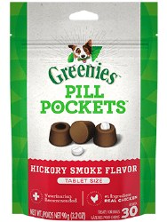 Greenies - Canine Pill Pockets - Hickory Smoke Tablets - 3.2 oz