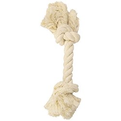 Petmate - Dog Toy - Booda 2 Knot Bone - White - Colossal
