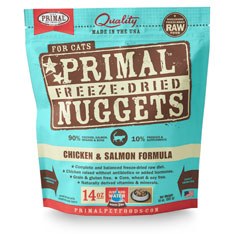 Primal - Chicken and Salmon Formula - Freeze Dried Cat Food - 14 oz