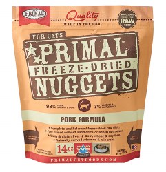 Primal - Pork Formula - Freeze Dried Cat Food - 14 oz