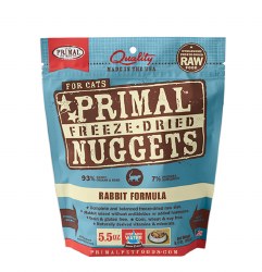 Primal - Rabbit Formula - Freeze Dried Cat Food - 5.5 oz