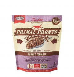 IN STORE AND CURB-SIDE PICK UP ONLY - Primal Pronto - Turkey Formula - Raw Cat Food - 1 lbs