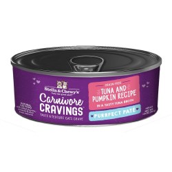 Stella & Chewy's Carnivore Cravings - Purrfect Pates - Tuna & Pumpkin - Canned Cat Food - 2.8 oz