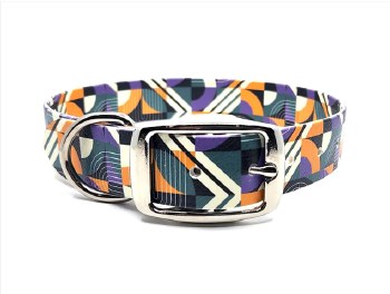 Wilderpup - 1&quot; Wide Adjustable Collar - Bacall - 15-18&quot;