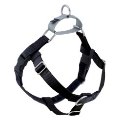 2 Hounds - Freedom No-Pull Harness - Black 5/8" Wide - XS