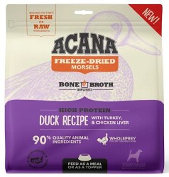 Acana - Freeze-Dried Morsels - Duck Recipe with Chicken and Turkey Liver - Freeze-Dried Dog Food - 8 oz