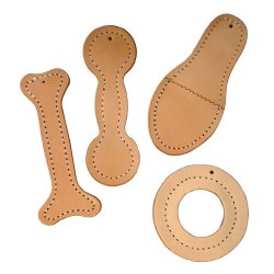 Auburn - Leather Dog Toy - Dumbbell