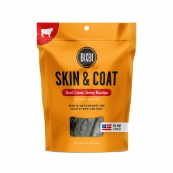 Bixbi Skin and Coat - Beef Liver Jerky - Dog Treats - 12 oz
