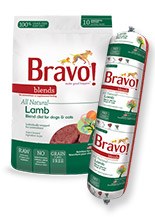IN STORE AND CURB-SIDE PICK UP ONLY - Bravo - Blends Lamb Chub - Raw Dog Food - 5 lb