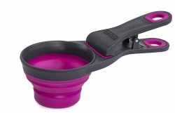 Dexas - Collapsible Klipscoop - 2 cups Fuchsia