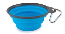 Dexas - Collapsible Travel Cup with Carabiner - Pro Blue - 1 Cup