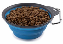 Dexas - Collapsible Travel Cup with Carabiner - Pro Blue - 2 cup