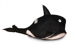 Dharma Dog Karma Cat - Felted Bed - Orca Cave - Black/White