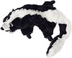 Doggles - Dog Toy - Plush Bottle - Black Skunk