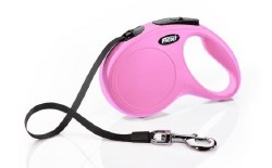 Flexi - Classic Tape Retractable Dog Leash - Pink - Medium - 16'