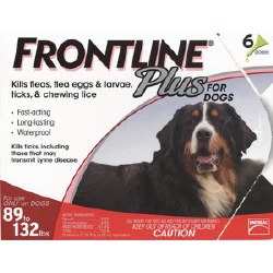 Frontline Plus - 89 to 132 lb Dog - 6 months