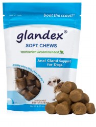 Glandex - Anal Gland Support for Dogs - Peanut Butter Soft Chews - 30ct