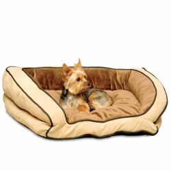 K&H - Bolster Couch - Mocha/Tan Small