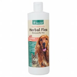 NaturVet Flea and Tick Shampoo - 16 oz