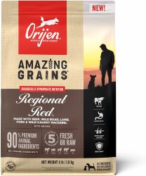 Orijen - Amazing Grains - Regional Red - Dry Dog Food - 4 lb