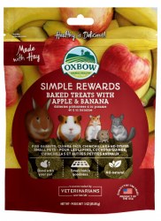 Oxbow Simple Rewards - Baked Treats with Apple and Banana - 2 oz
