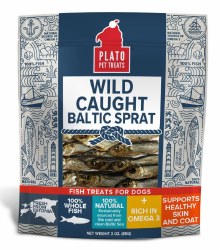 Plato - Wild Caught Baltic Sprat - Dog Treats - 3 oz