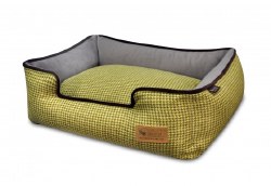 PLAY - Houndstooth Lounge Bed - Buttercup Yellow - Small