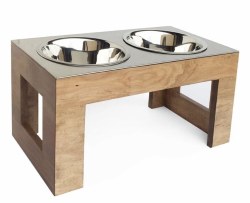 Pets Stop - Indus Double Diner - Raised Diner - Natural - Large