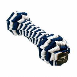 Tall Tails - Braided Bone - Dog Toy - Navy - 9"