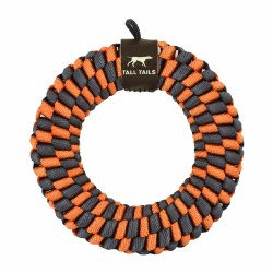Tall Tails - Braided Ring - Dog Toy - Orange 6"