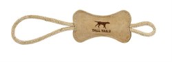 Tall Tails - Leather Bone Tug - Dog Throw and Tug Toy - 16"