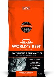World's Best - Clumping Cat Litter - Multiple Cat - Low Tracking - 28lbs
